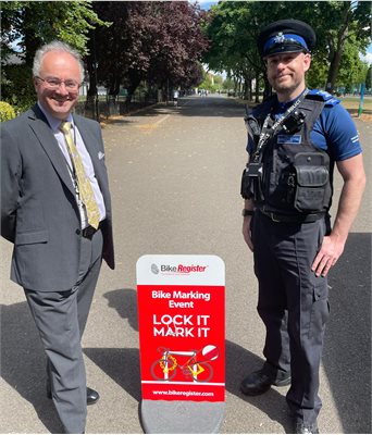 Commissioner with PCSO Vince Preston