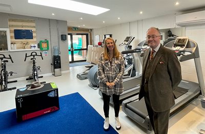 Rupert Matthews visiting the Eyres Monsell Community Gym