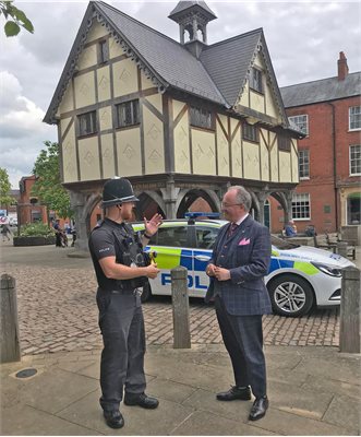 In Market Harborough with PC James Monohan