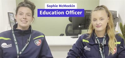 Screenshot of Leicester Tigers Youth Hub Video