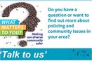 Deputy PCC and Deputy Chief Constable to find out What Matters to You – in Highcross