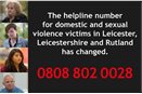 New number for victims of domestic and sexual violence