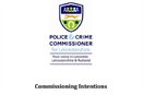 Commissioner announces his commissioning intentions