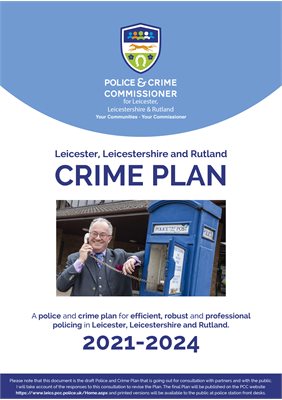 Police and Crime Plan 2021-2024 Front Page Image