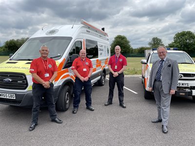 The PCC with the LeicSARs volunteers
