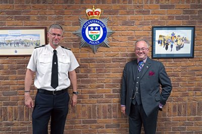 Chief Constable Simon Cole and PCC Rupert Matthews