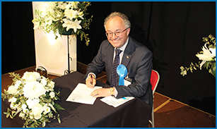 Image of Commissioner Rupert Matthews at 2021 Pledge Signing