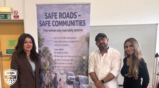 Interactive learning sessions spread the word on road safety in Leicester